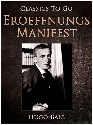 cover image of Eroeffnungs-Manifest, 1